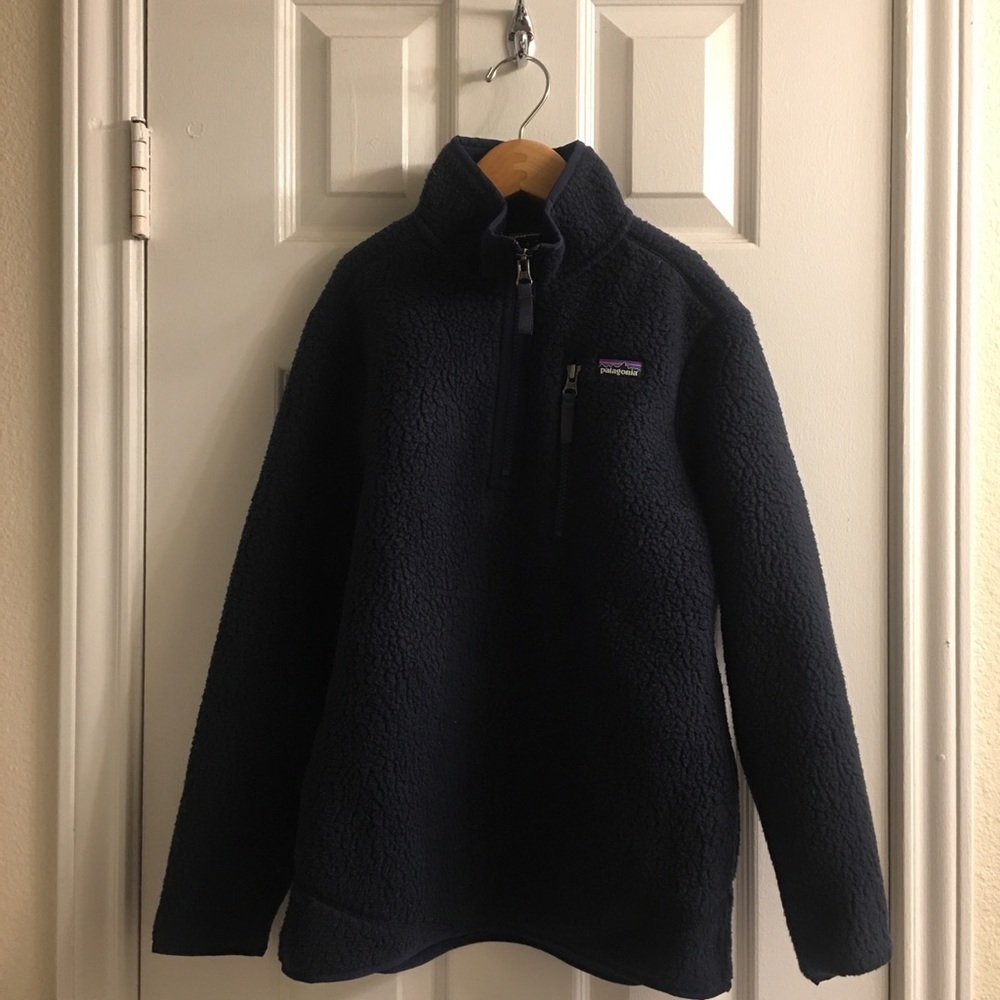 Patagonia Boys’ Retro Pile 1/4 ZIP Jacket M 10